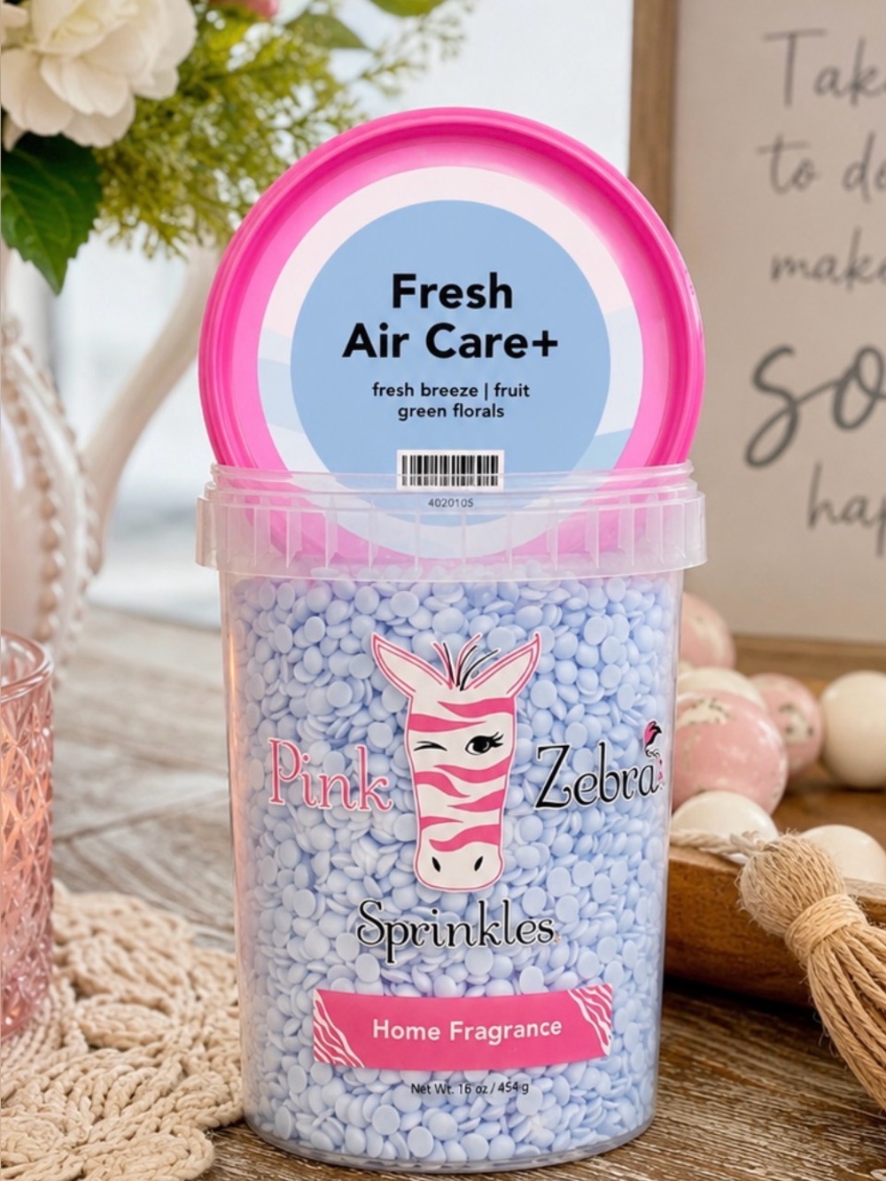 Pink Zebra Fresh Air Care + Soft Soy Wax Melts 3.75 oz Bag